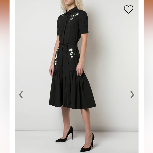 CAROLINA HERRERA
Black Floral Embroidered Short Sleeve Dress - Picture 3 of 11